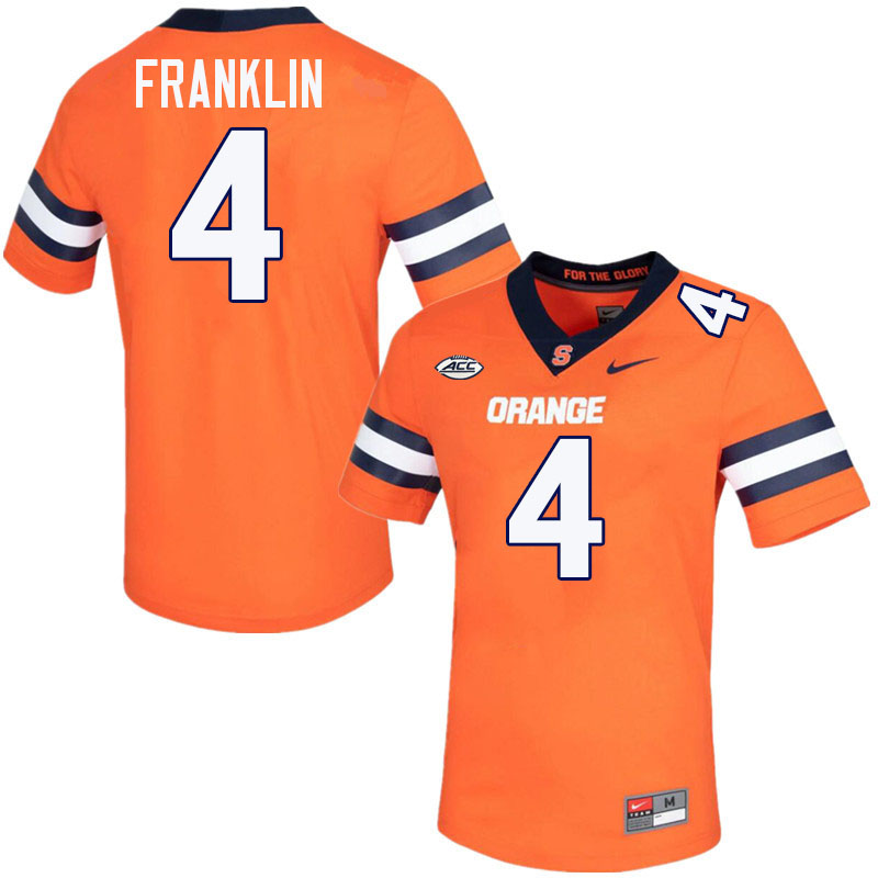 #4 Zaire Franklin Syracuse Orange Jerseys,Syracuse University Football Uniforms,Apparels-Orange